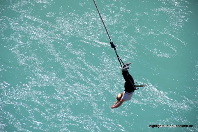 nach dem Bungee-Sprung